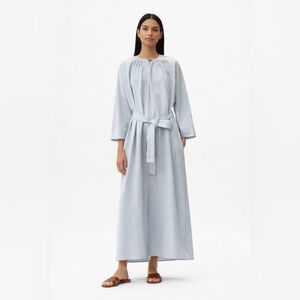 COS Light blue belted Maxi Dress size XS